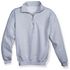 Sweat-Shirt Basic mit Reißverschluss, graumelange, Gr. XL